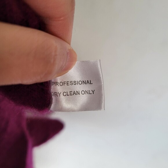 Cashmere Addiction 100% Cashmere Purple Turtleneck Pullover Cozy Sweater Small - Picture 9 of 10